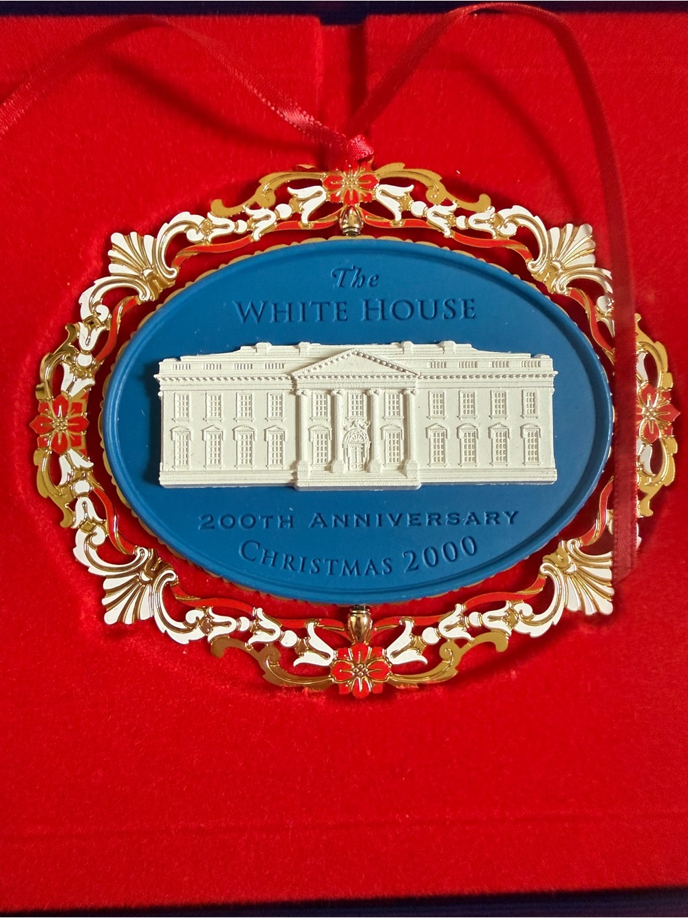 200th Anniversary Christmas 2000 White House Historical Association Ornament NIB